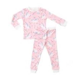 NWT Little Sleepies 2-Piece Pink Unicorns, Size 7/8
